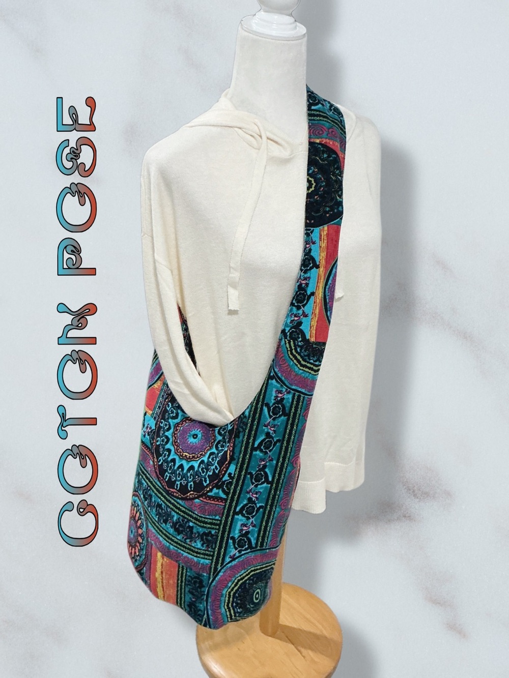 COTON POSE Bohemian Sling Hippie Hobo Shoulder Crossbody Bag
